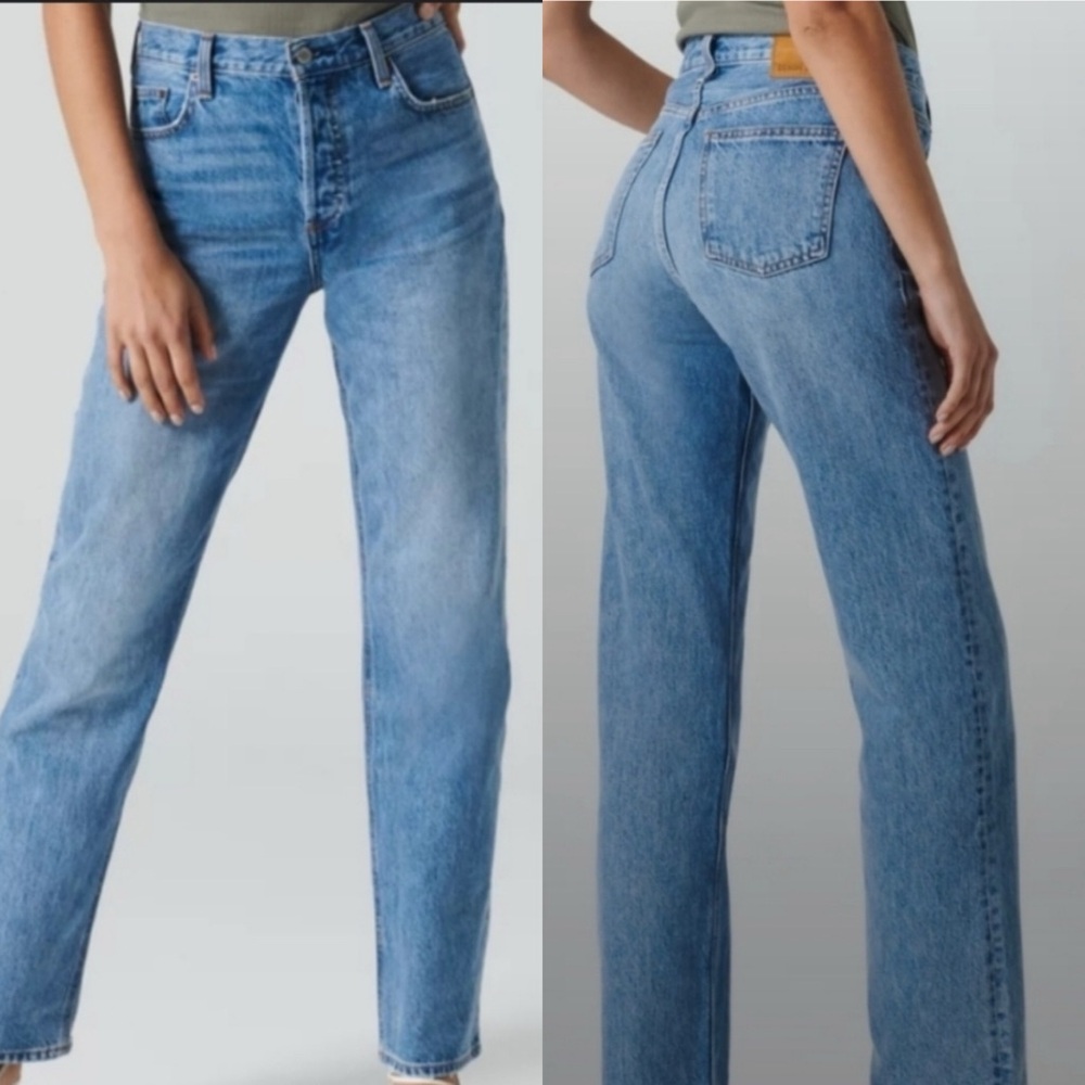Denim Forum the patti mid rise straight jeans size 23